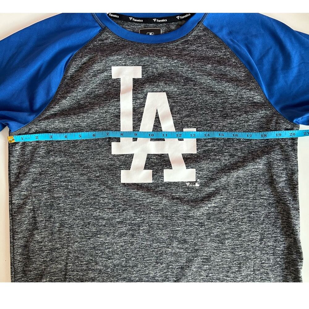 Los Angeles Dodgers Fanatics Static T-Shirt Charcoal Royal Mens Size Large - Picture 5 of 7
